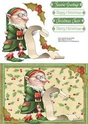 Christmas Elf with Santa's List