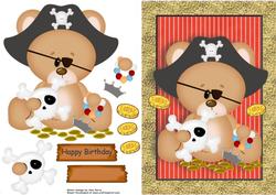 Pirate Bear with His Loot!