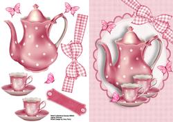 Pretty Pink Polka Dot Tea Set