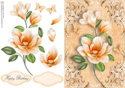 Beautiful Orange Flower Bunch