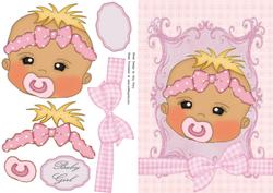 Cute Blonde Baby Girl with Dummy