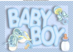Chunky Baby Boy Writing A4