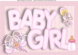 Chunky Baby Girl Writing A4
