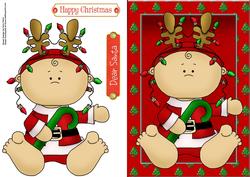 Santa Baby with Christmas Lights