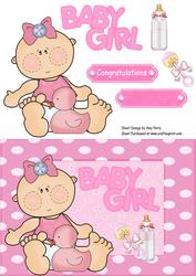 Baby Girl with Pink Duck
