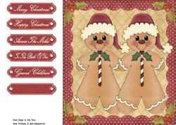 8x8 Pair of Gingerbreads
