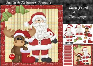Santa & Reindeer Friends 8x8 Mini Kit
