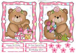 Adorable Birthday Bear Toppers