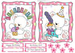 Cute Polar Bear's with Cake Toppers