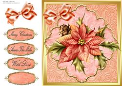 Beautiful Peach Flower 8x8