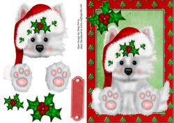 Lovely Fluffy Santa Puppy