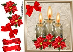 Beautiful Beige Candles 8x8