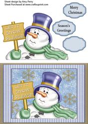 Let It Snow Please Snowman