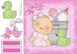 Baby Girl by Bucket of Toys 8x8