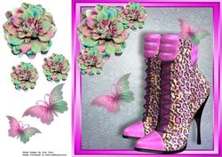 Lovely Lilac with Multicouloured Animal Print 8x8