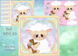 Spring Lamb with Cross 8x8 Mini Kit