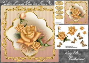 Golden Mirrored Rose 8x8 Mini Kit