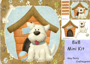 White Westie Dog 8x8 Mini Kit