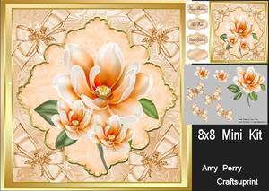 Beautiful Orange Flower 8x8 Mini Kit