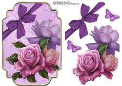 Beautiful Lilac and Pink Rose Topper