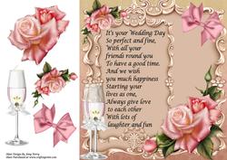 Beautiful Poem with Roses 8x8