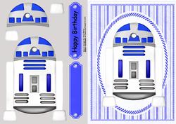 R2d2 in White Oval Frame
