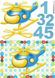 Blue & Yellow Child's Helicopter