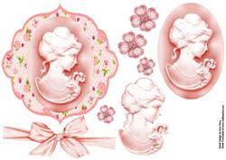 Beautiful Pale Peach Cameo Topper