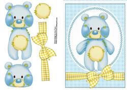 Cute Blue Teddy Bear