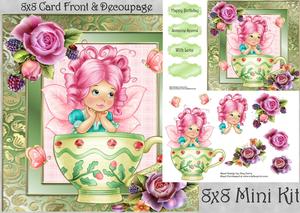 Fairy in a Tea Cup 8x8 Mini Kit