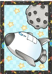 Grey Rocket with the Moon A4
