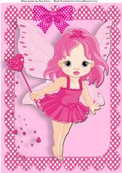 Beautiful Pink Fairy A4
