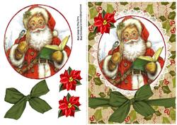 Vintage Santa Checking His List