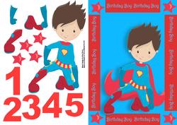 Brunette Super Boy Crouching 1-5