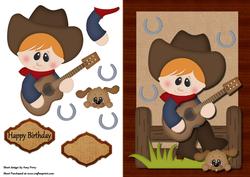 Cow Boy Sat on the Fence