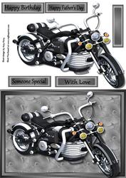 Beautiful Black & Chrome Motorbike