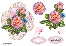 Beautiful Pink Flower Topper