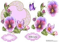 Beautiful Lilac Flower Topper
