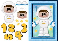 Astronaut Birthday Boy 1-5