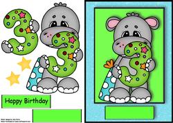 Happy 3rd Birthday Hippo