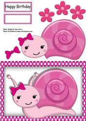 Cute Pink Snail