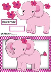Cute Pink Elephant