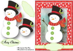 Adorable Snowman with Top Hat