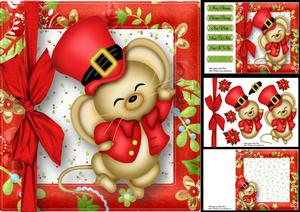 Santa's Little Mouse Helper 8x8 Mini Kit