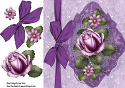 Beautiful Lilac Rose 8x8