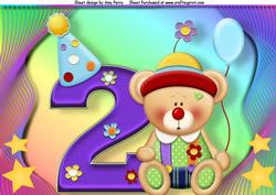 Happy 2nd Birthday Bear A4