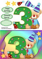 Happy 3rd Birthday Bear