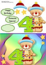 Happy 4th Birthday Bear