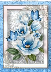 Beautiful Blue Flowers A4