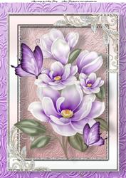 Beautiful Purple Flowers A4